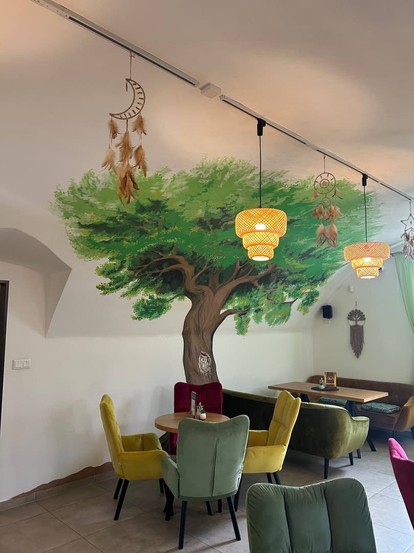 Detail brezovej maľby