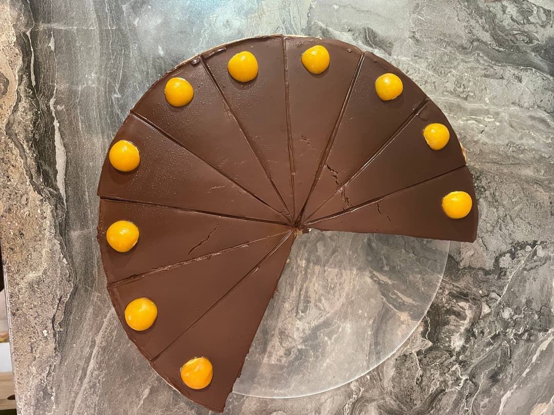 Čokoládová torta s pomarančom